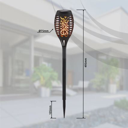 Globo - SÆT med 3 LED solcellelamper LED/0,1W/3V IP44 200 mAh