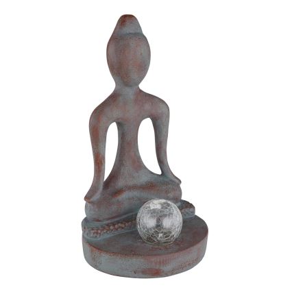 Globo - LED solcellelampe LED/3V IP44 200 mAh Buddha-statue