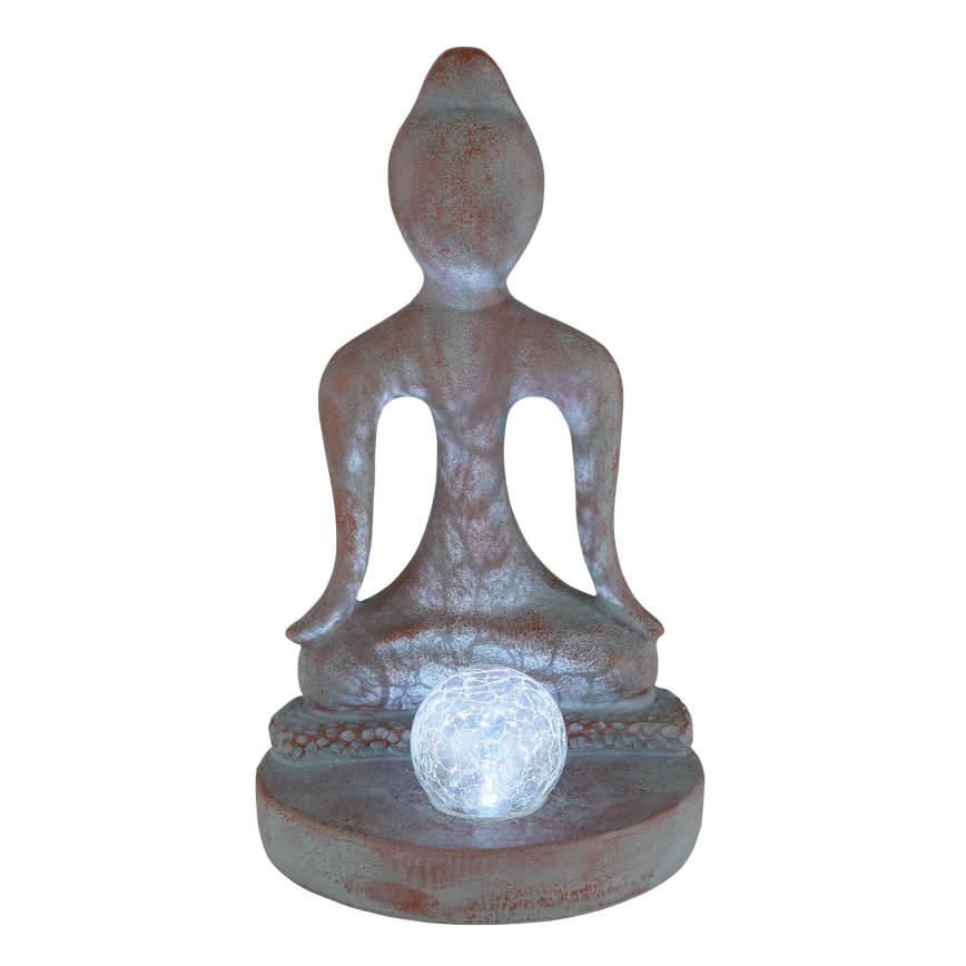 Globo - LED solcellelampe LED/3V IP44 200 mAh Buddha-statue