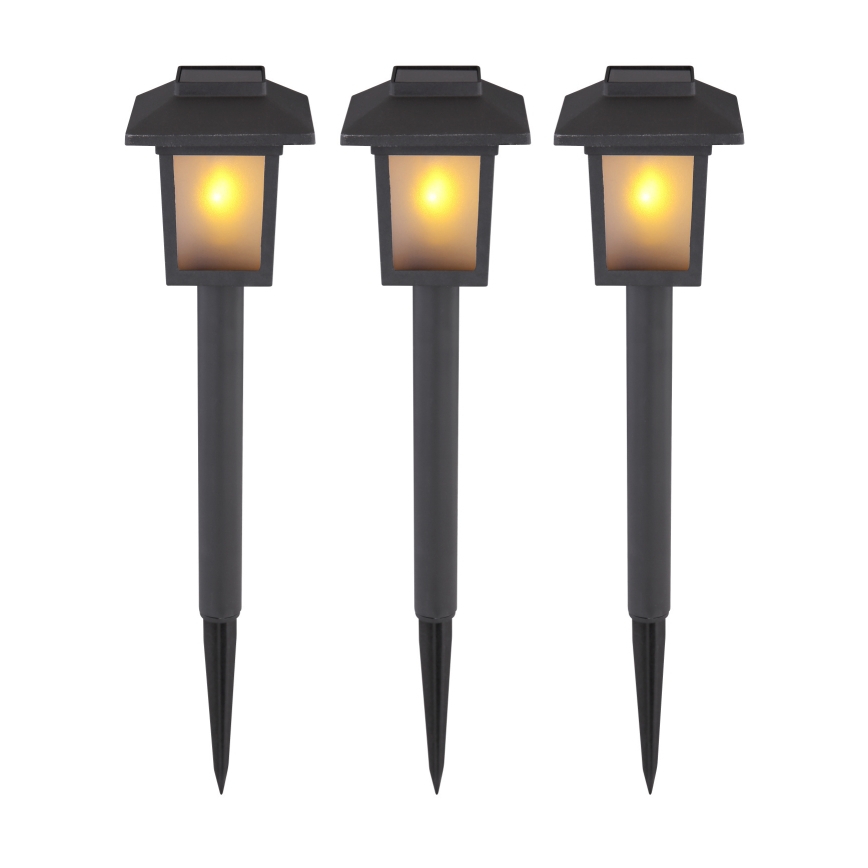Globo - SÆT 3x LED solcellelampe 3xLED/1,2V IP44 200 mAh