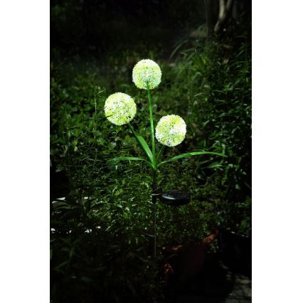 Globo  - LED solcellelampe 3xLED/0,06W/3V 5000K IP44 gul