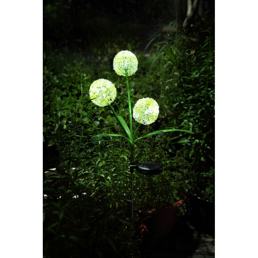 Globo  - LED solcellelampe 3xLED/0,06W/3V 5000K IP44 gul