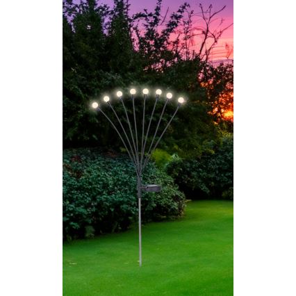 Globo - LED solcellelampe 8xLED/0,06W/3,2V 3000K IP44