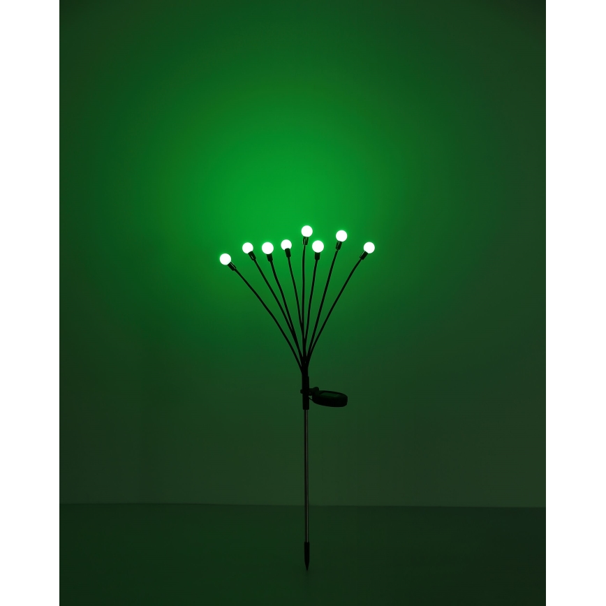 Globo - LED solcellelampe med RGB-farver 8xLED/0,06W/3,2V IP44