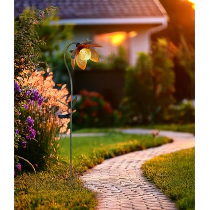 Globo - LED solcellelampe LED/3,2V IP44 200 mAh blomst