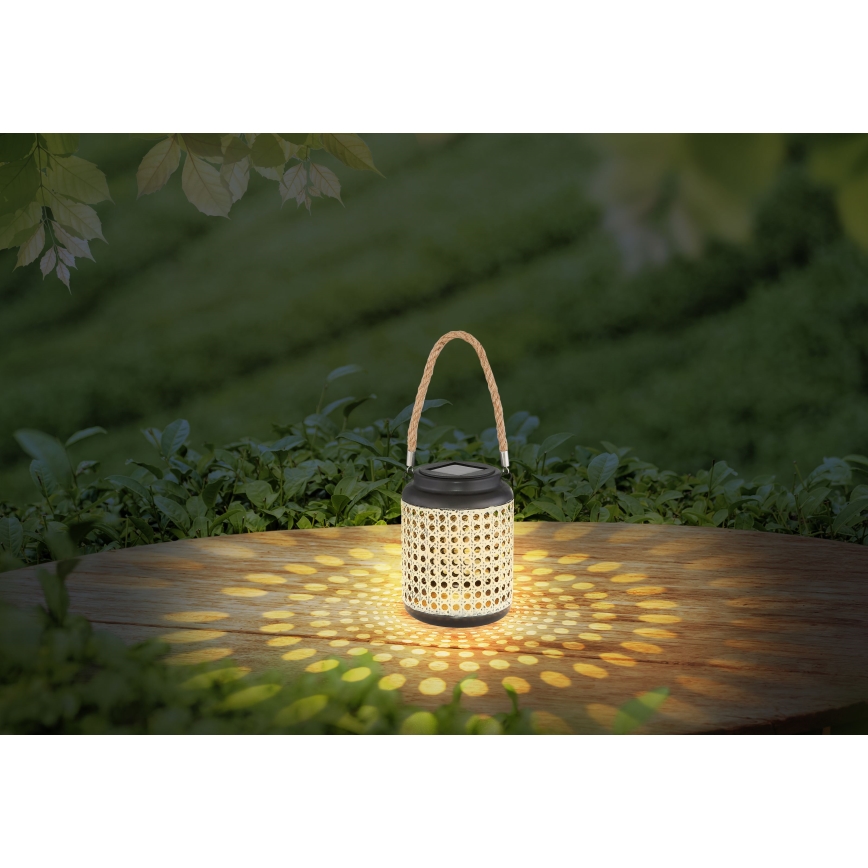 Globo - LED solcellelampe LED/0,06W/3V 3000K IP44 bambus