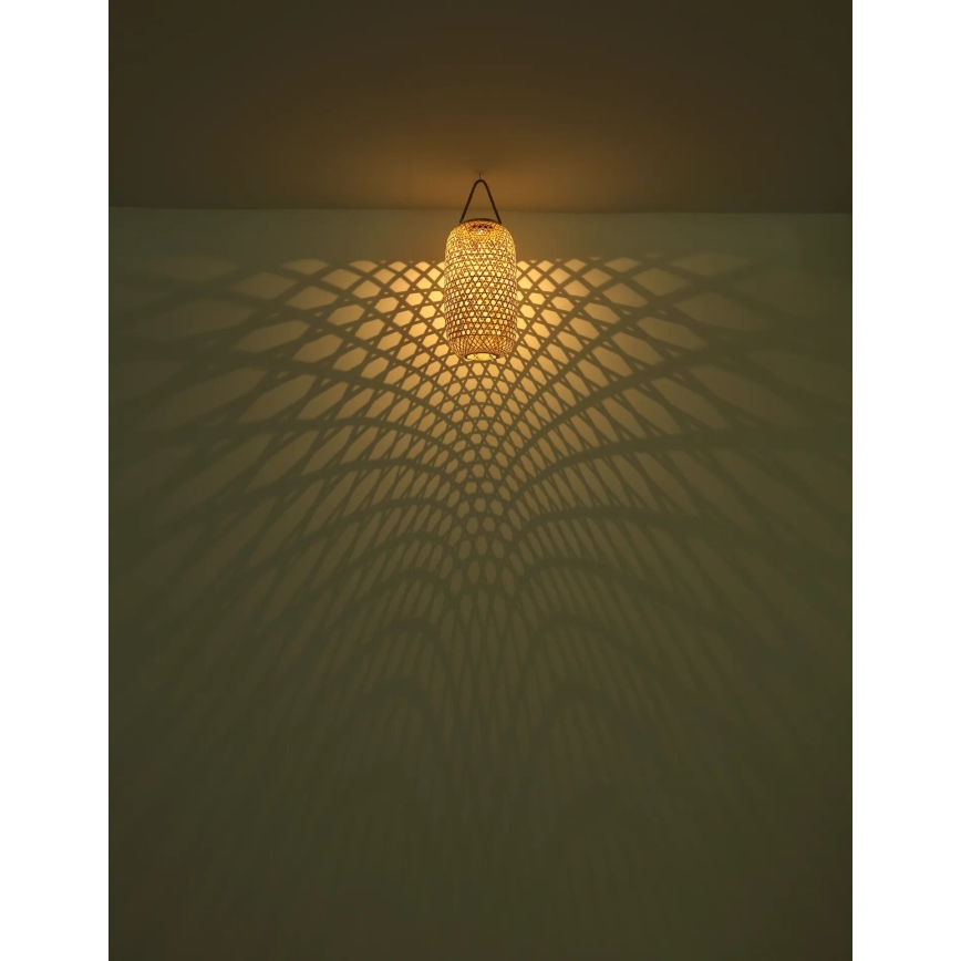 Globo - LED solcellelampe LED/0,06W/3V bambus IP44