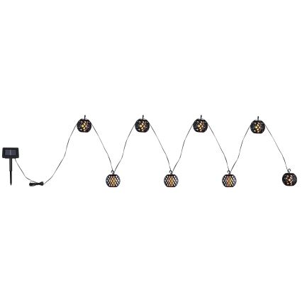 Globo - Soldrevet LED lyskæde 98xLED/0,1W/3V 410 cm IP44 600 mAh