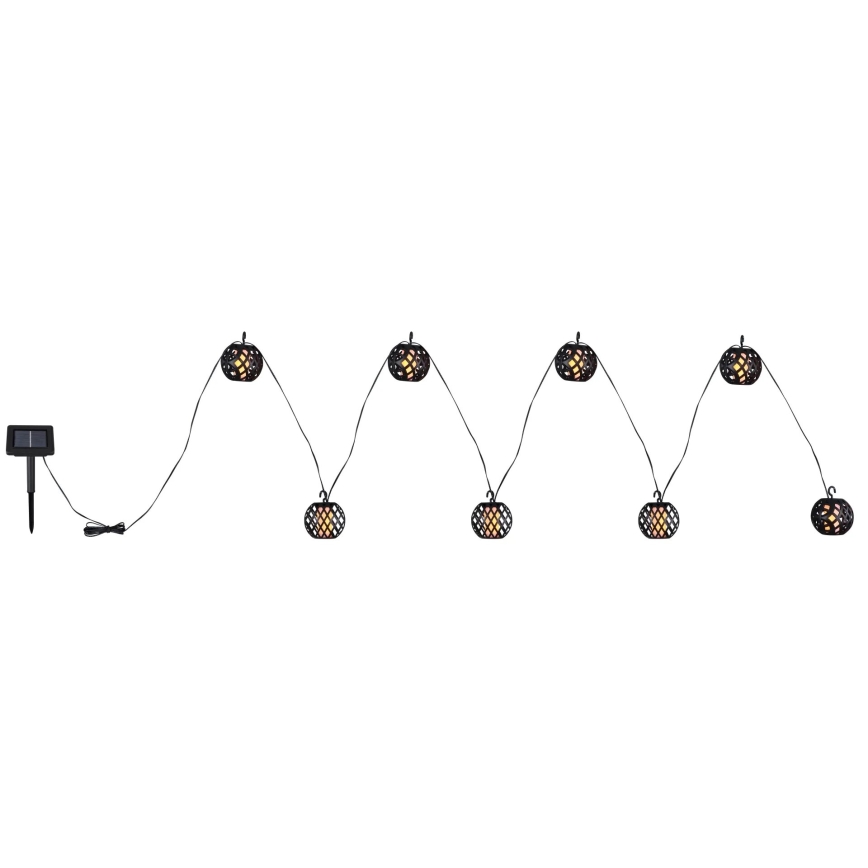 Globo - Soldrevet LED lyskæde 98xLED/0,1W/3V 410 cm IP44 600 mAh