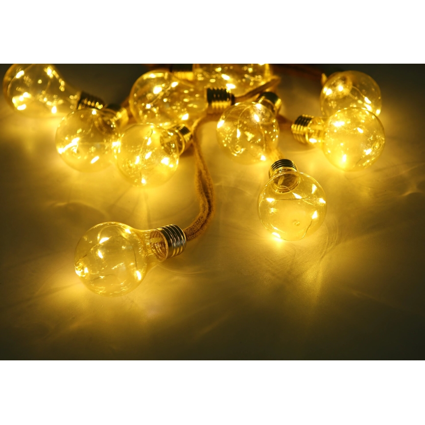 Globo - Soldrevet LED lyskæde dekorativ 50xLED/0,06W/3,2V 570 cm IP44