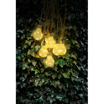 Globo - Soldrevet LED lyskæde dekorativ 50xLED/0,06W/3,2V 570 cm IP44