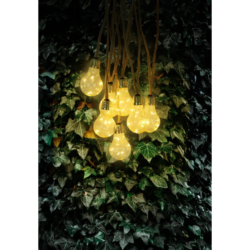 Globo - Soldrevet LED lyskæde dekorativ 50xLED/0,06W/3,2V 570 cm IP44