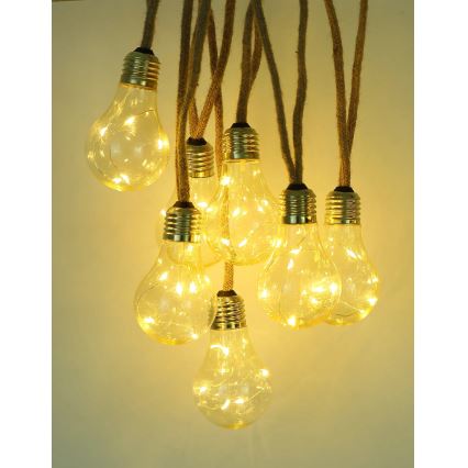 Globo - Soldrevet LED lyskæde dekorativ 50xLED/0,06W/3,2V 570 cm IP44