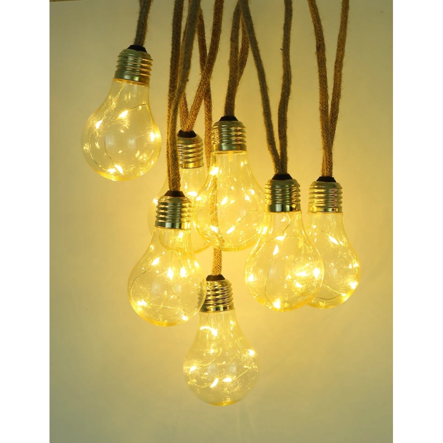 Globo - Soldrevet LED lyskæde dekorativ 50xLED/0,06W/3,2V 570 cm IP44