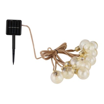 Globo - Soldrevet LED lyskæde dekorativ 50xLED/0,06W/3,2V 570 cm IP44