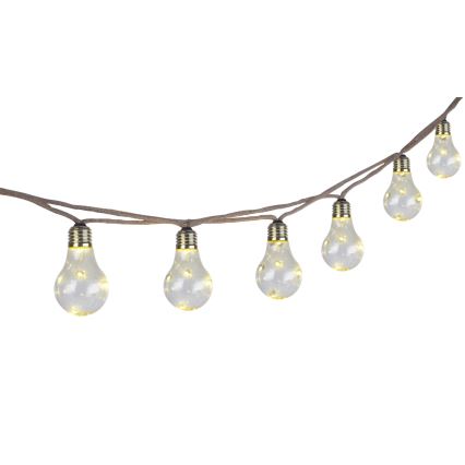 Globo - Soldrevet LED lyskæde dekorativ 50xLED/0,06W/3,2V 570 cm IP44