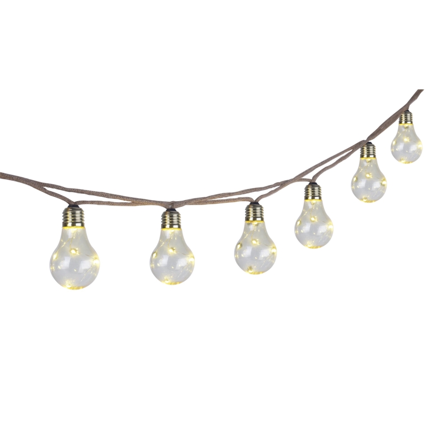 Globo - Soldrevet LED lyskæde dekorativ 50xLED/0,06W/3,2V 570 cm IP44