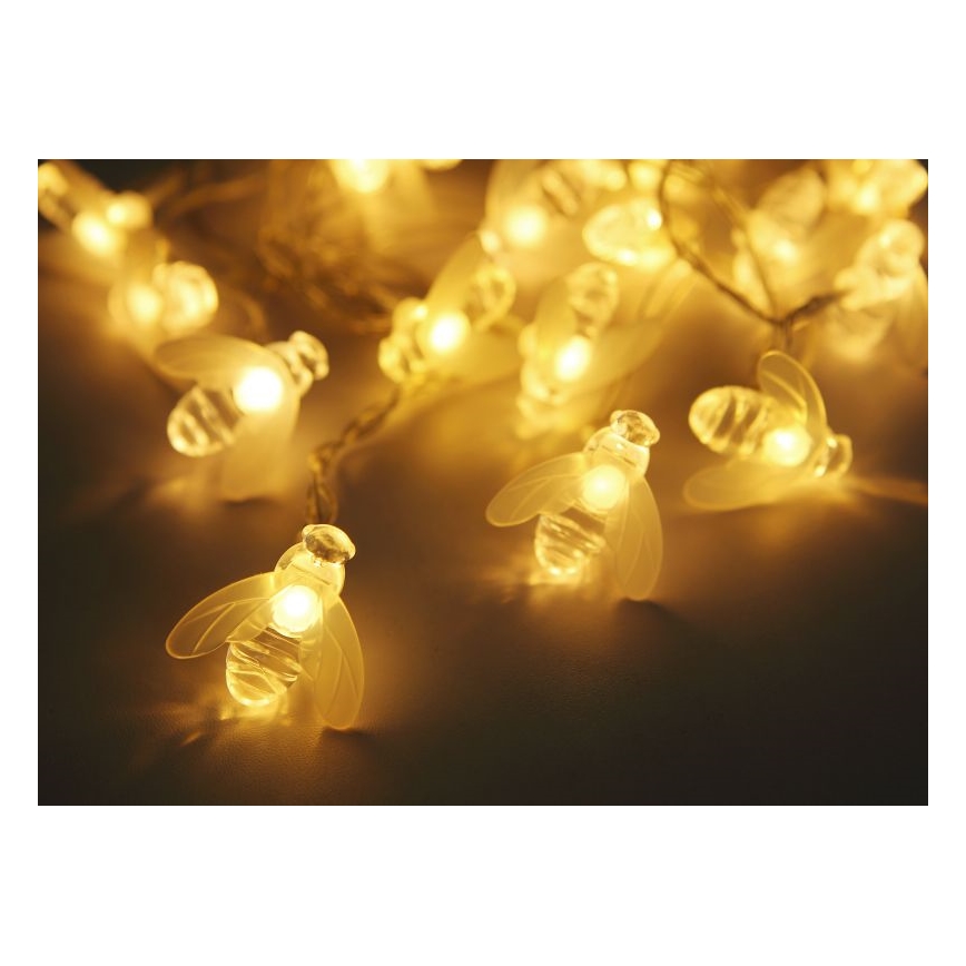 Globo - LED Solcellekæde 20xLED/0,06W/3V IP44 300 mAh