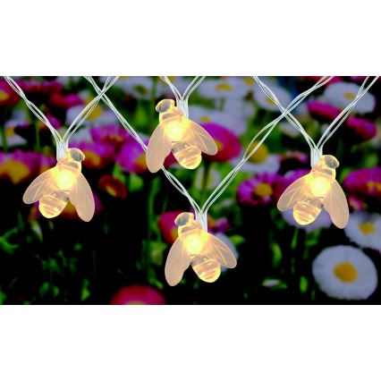 Globo - Soldrevet LED lyskæde 20xLED/0,06W/3V IP44