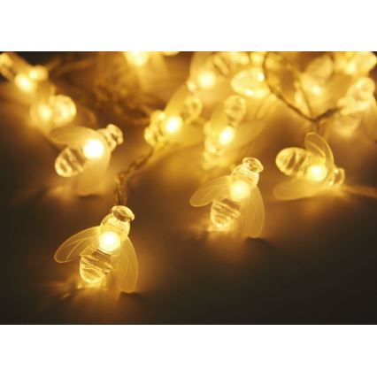 Globo - Soldrevet LED lyskæde 20xLED/0,06W/3V IP44