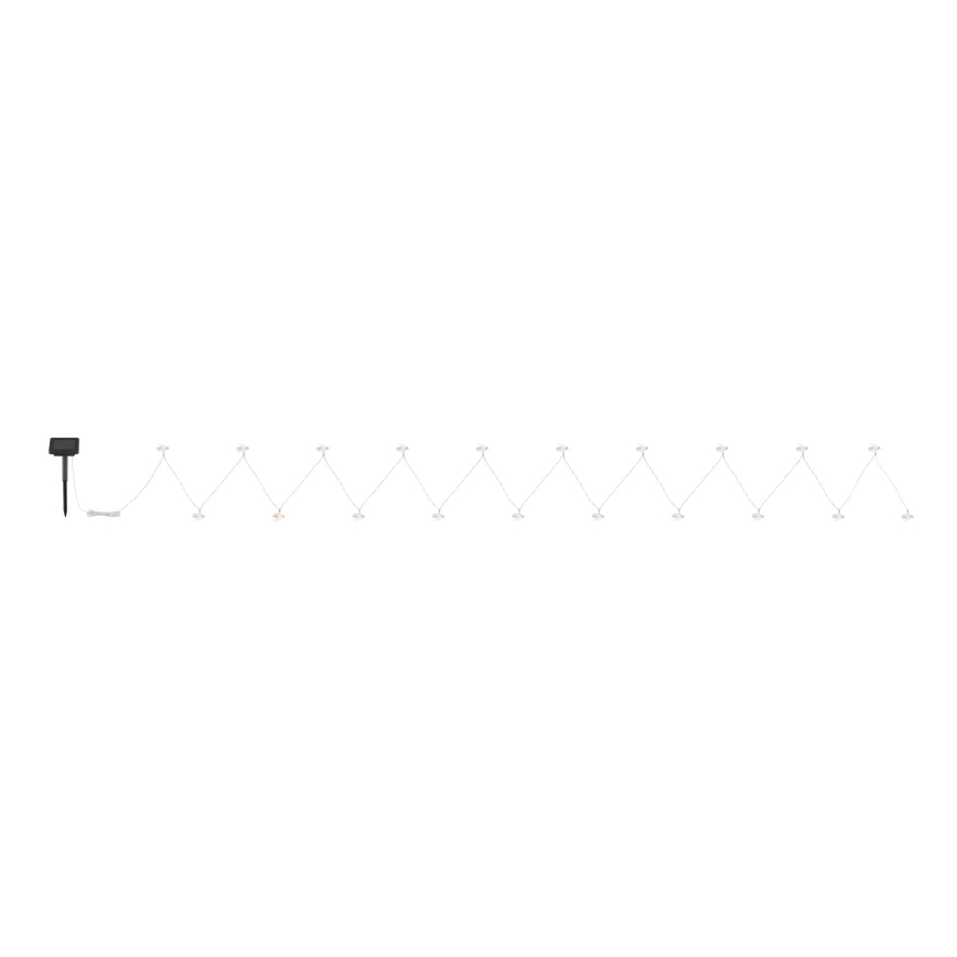 Globo - Soldrevet LED lyskæde 20xLED/0,06W/3V IP44