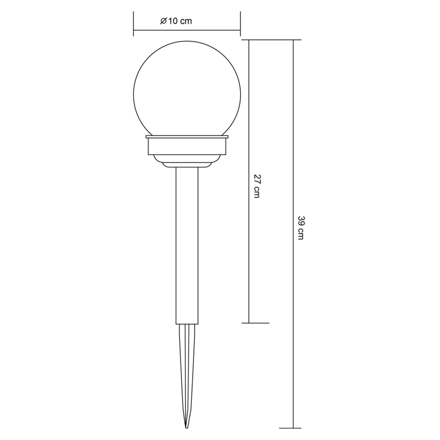 Globo 33699-12 - LED solcellelampe LED/1,2V IP44