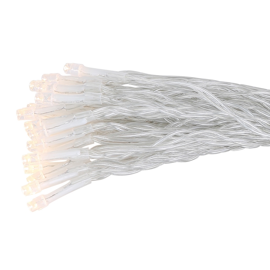 Globo - Soldrevet LED lyskæde 20 m 120xLED/2,4V 2xAAA IP44 600 mAh