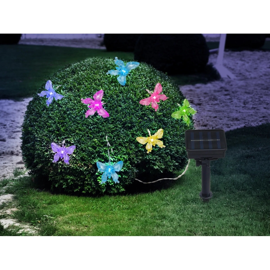 Globo - Dekorativ LED lyskæde m. RGB-farver 10xLED/0,06W/3,2V 470 cm IP44