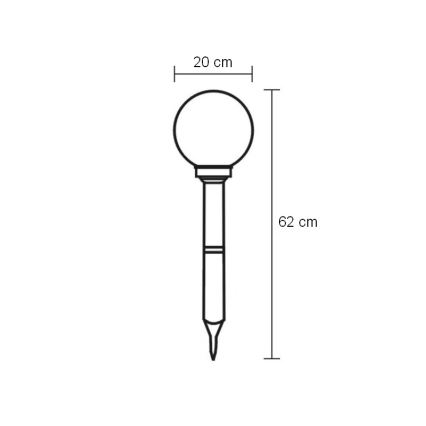 Globo - LED udendørslampe LED/0,06W/3,2V IP44