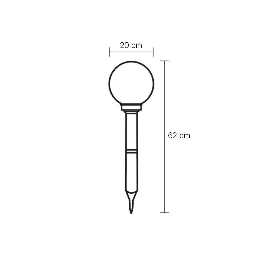 Globo - LED udendørslampe LED/0,06W/3,2V IP44