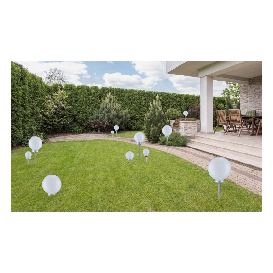 Globo - SÆT 3x LED solcellelampe LED/0,06W/3V 4000K diameter 10 cm IP44