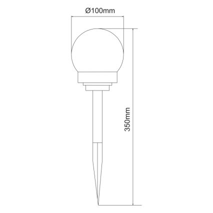 Globo - SÆT 3x LED solcellelampe LED/0,06W/3V 4000K diameter 10 cm IP44