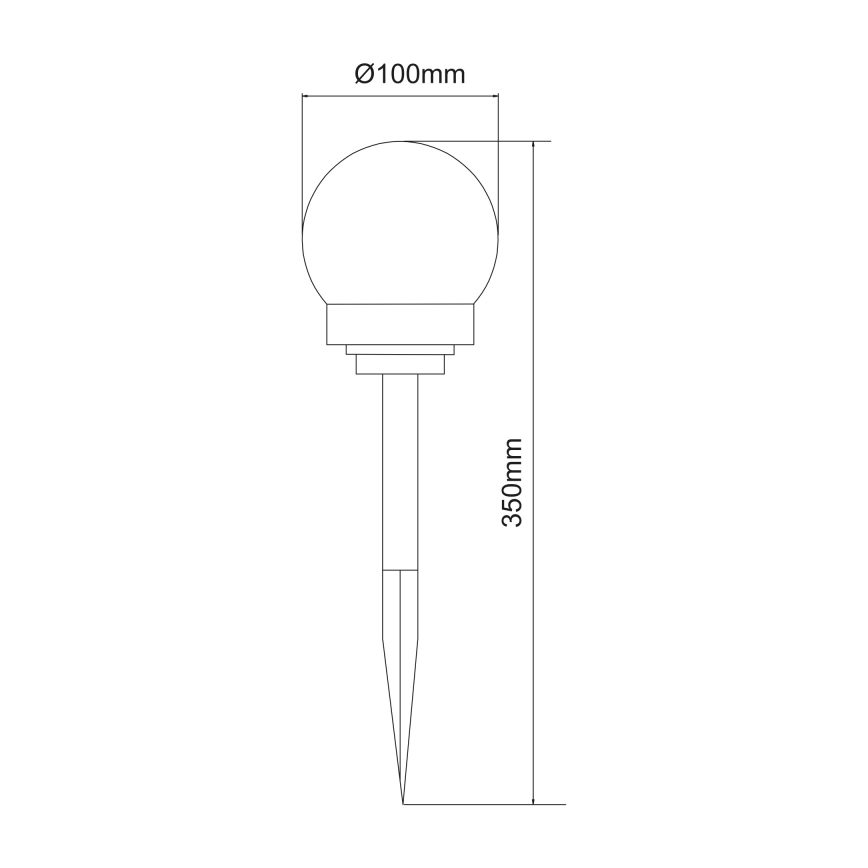 Globo - SÆT 3x LED solcellelampe LED/0,06W/3V 4000K diameter 10 cm IP44
