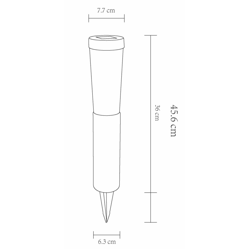 Globo - SÆT 2x LED Solcellelampe LED/0,1W/3V 6000K IP44 400 mAh