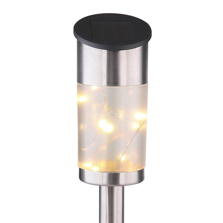 Globo - 2x Solcellelampe 10xLED/0,06W/1,2V IP44