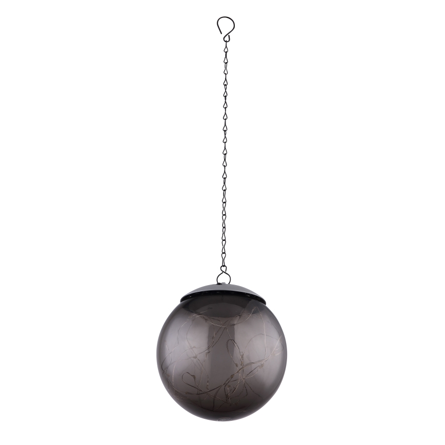 Globo - Soldrevet LED pendel m. kædeophæng 20xLED/0,06W/1,2V diameter 15 cm IP44 600 mAh
