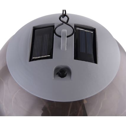 Globo - Soldrevet LED pendel m. kædeophæng 20xLED/0,06W/1,2V diameter 15 cm IP44 600 mAh