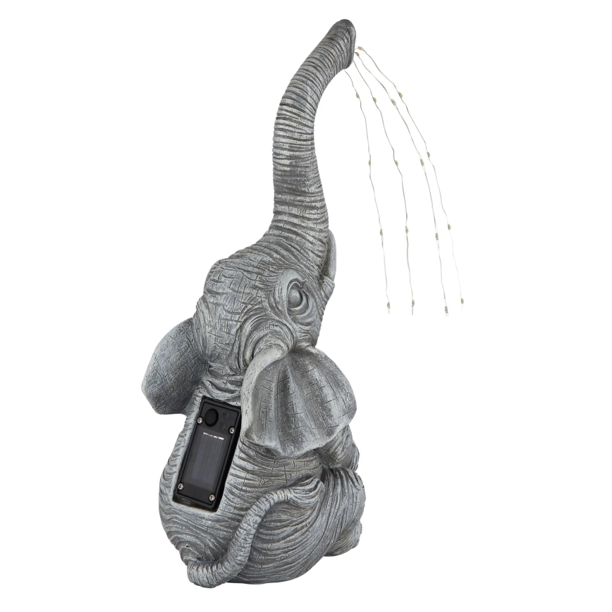 Globo - LED solardekoration 20xLED/0,02W/3V IP44 300 mAh elefant