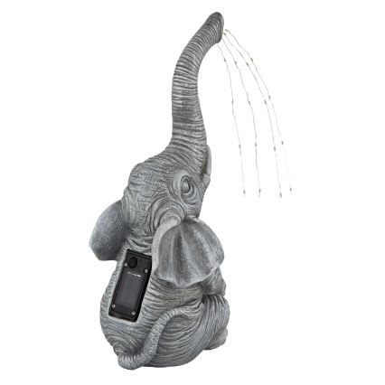 Globo - Soldrevet LED dekoration 20xLED/0,02W/3V IP44 elefant