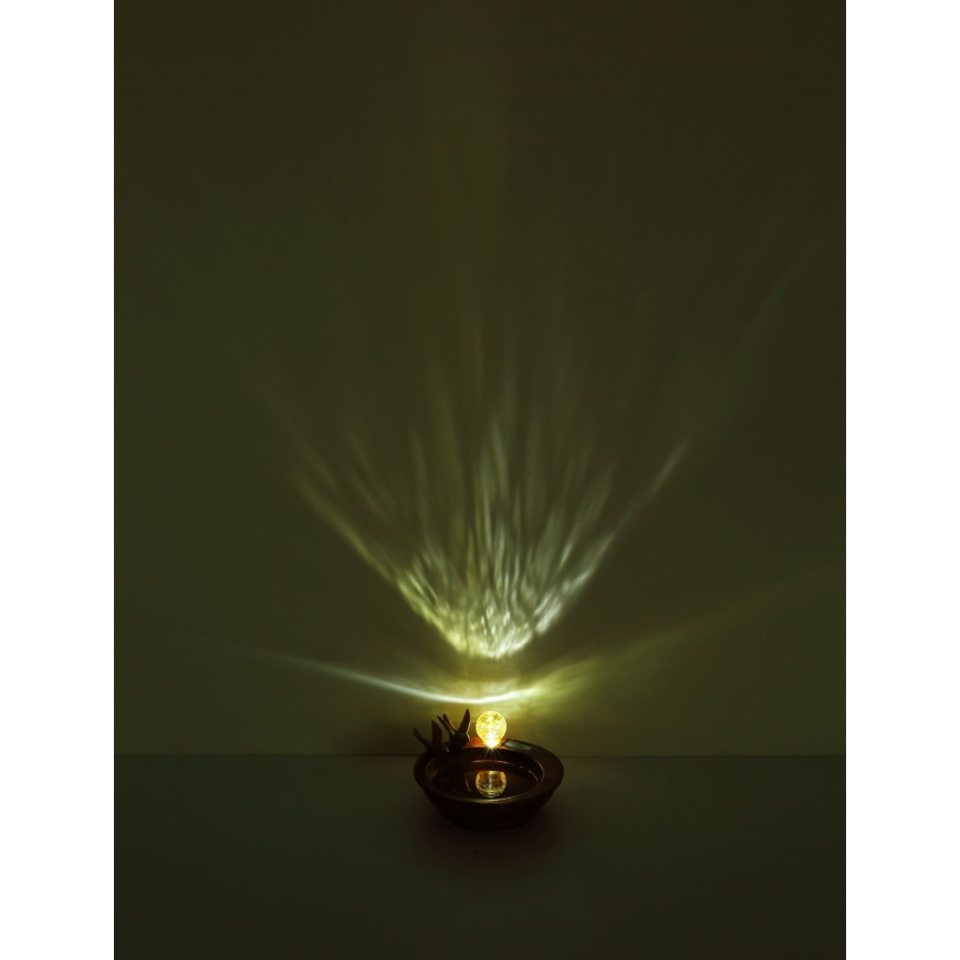Globo - LED solcellelampe LED/0,06W/3V IP44 bird's bath