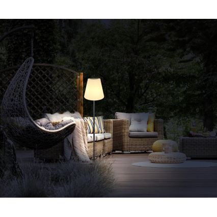 Globo - Soldrevet LED gulvlampe m. touch-funktion og RGB-farver LED/0,1W/3V IP44 + fjernbetjening