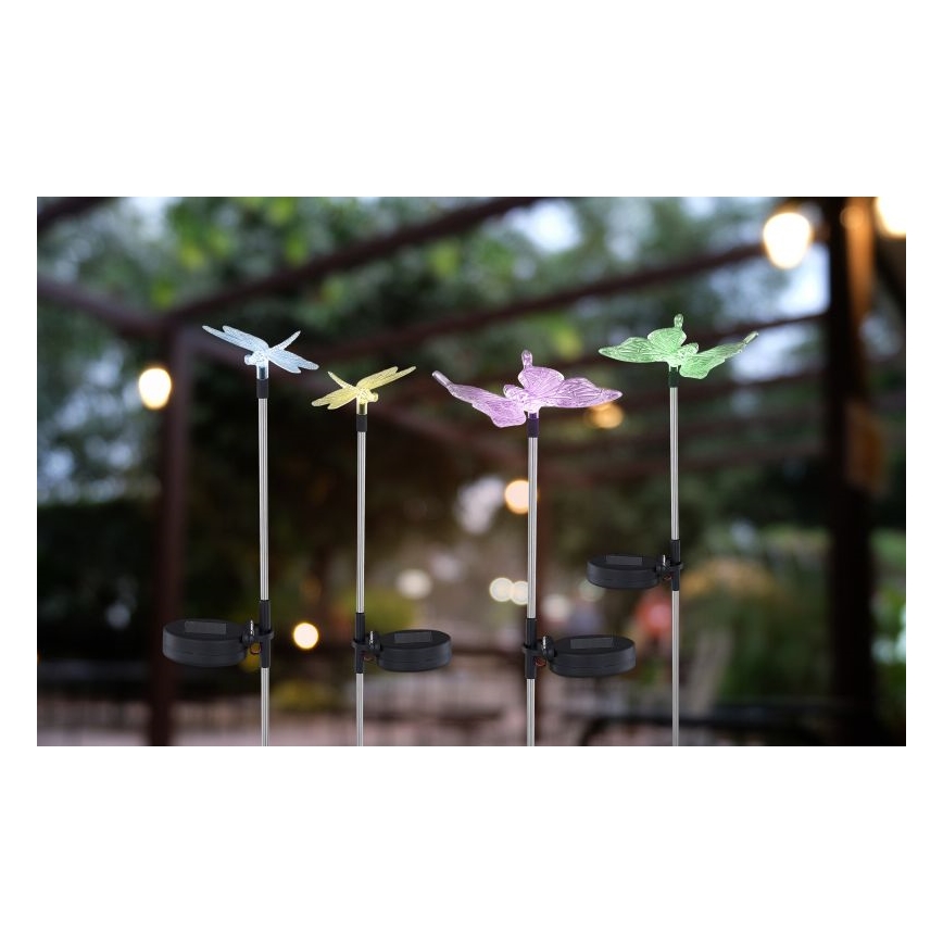 Globo - SÆT 4x LED solcellelampe LED/0,06W/3V IP44