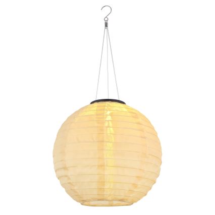 Globo - LED Solcelleophængt lampe LED/0,5W/3V IP44 300 mAh beige