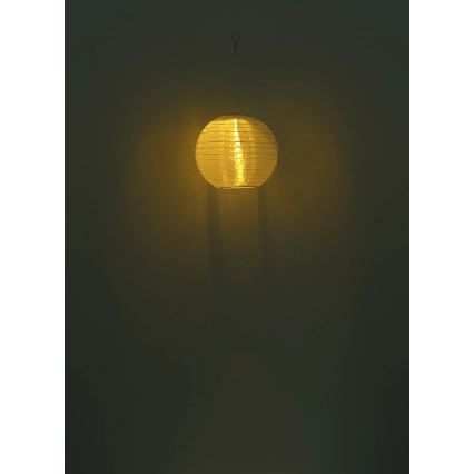 Globo - Soldrevet LED pendel LED/0,5W/3V IP44 hvid