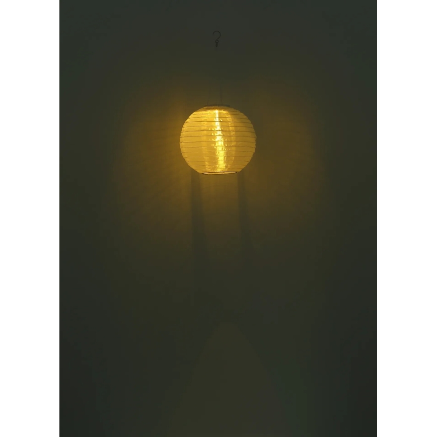 Globo - Soldrevet LED pendel LED/0,5W/3V IP44 hvid