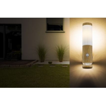 Globo - Udendørs væglampe med sensor 1xE27/15W/230V IP44