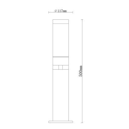 Globo - Udendørslampe 1xE27/15W/230V IP44