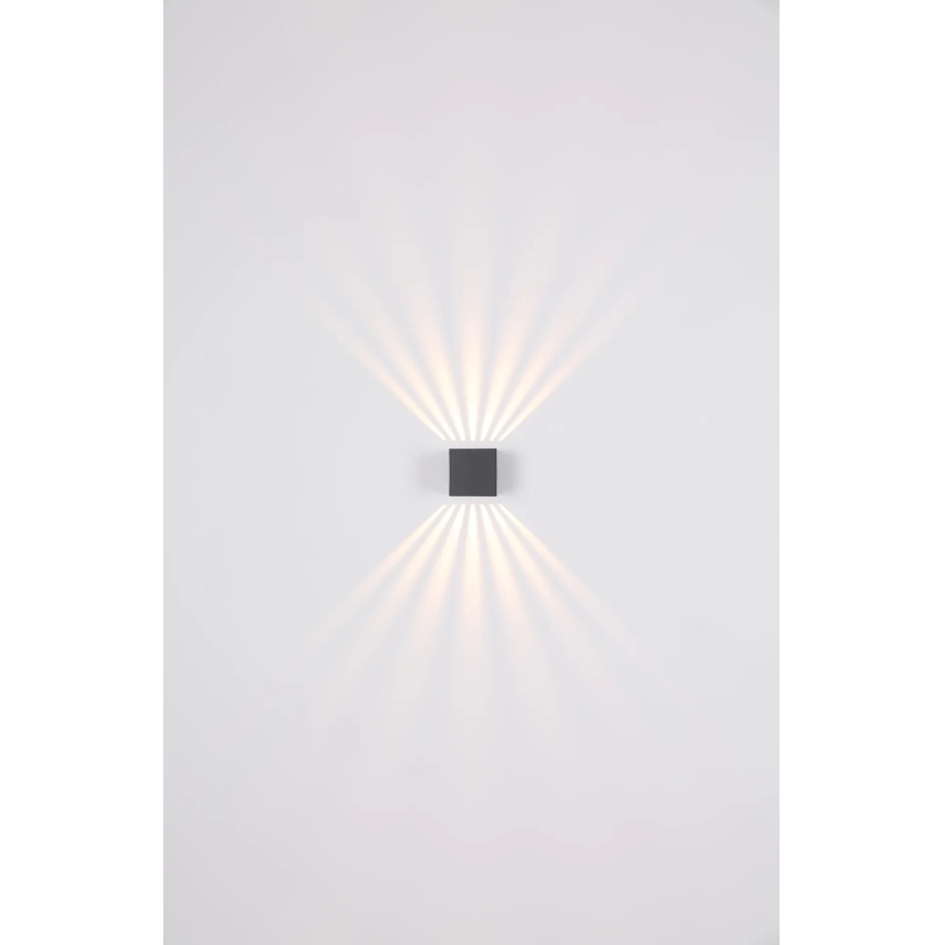 Globo - LED udendørs væglampe LED/6W/230V IP54 antracit
