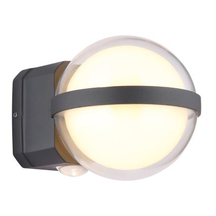 Globo - Udendørs LED væglampe LED/12W/230V IP54 sort