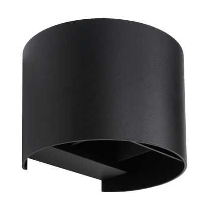 Globo - LED udendørs væglampe 2xLED/3W/230V IP54 sort